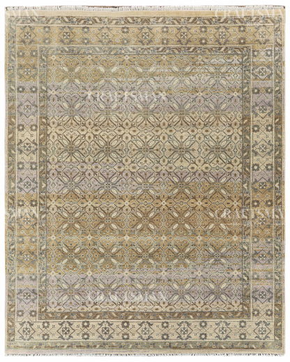 8x10 feet Wool Hand-Knotted Oushak-Inspired Rug | Craftsman Rugs Exclusive