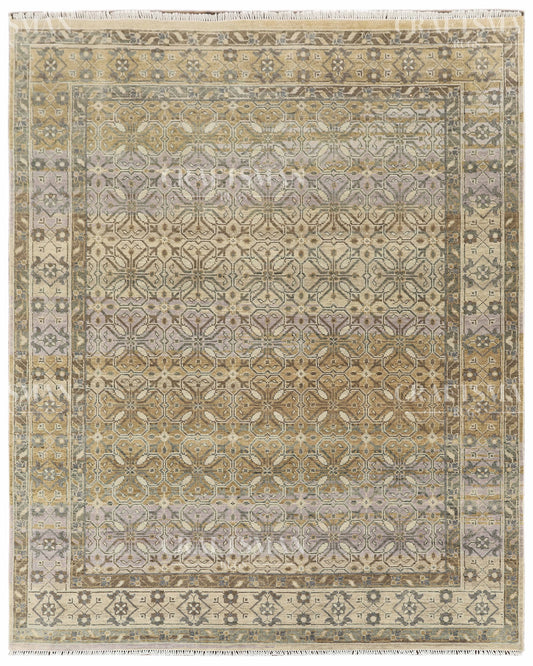 8x10 feet Wool Hand-Knotted Oushak-Inspired Rug | Craftsman Rugs Exclusive