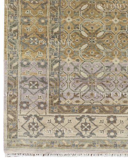 8x10 feet Wool Hand-Knotted Oushak-Inspired Rug | Craftsman Rugs Exclusive