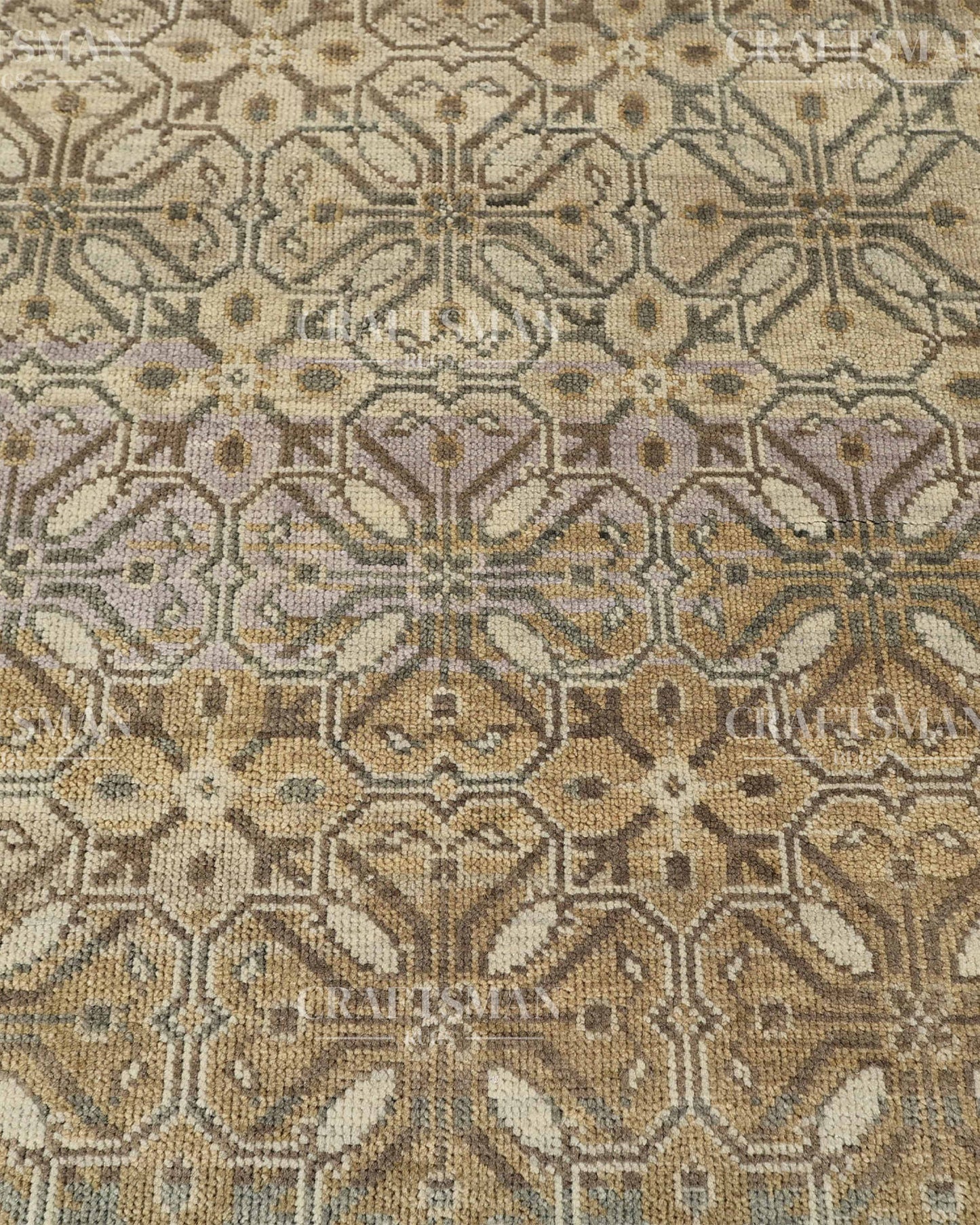 8x10 feet Wool Hand-Knotted Oushak-Inspired Rug | Craftsman Rugs Exclusive