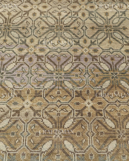 8x10 feet Wool Hand-Knotted Oushak-Inspired Rug | Craftsman Rugs Exclusive