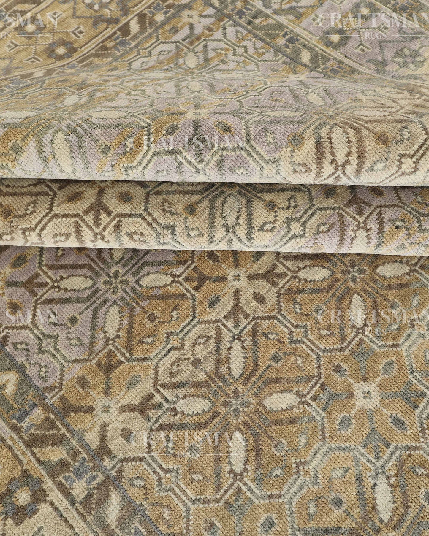 8x10 feet Wool Hand-Knotted Oushak-Inspired Rug | Craftsman Rugs Exclusive