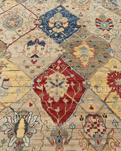 8x10 feet Vintage Hand-Knotted Wool Rug | One-of-a-Kind | Craftsman Rugs