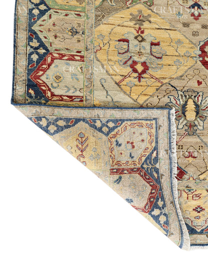 8x10 feet Vintage Hand-Knotted Wool Rug | One-of-a-Kind | Craftsman Rugs