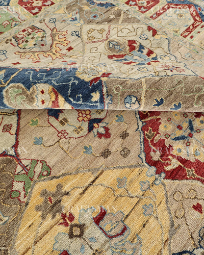 8x10 feet Vintage Hand-Knotted Wool Rug | One-of-a-Kind | Craftsman Rugs