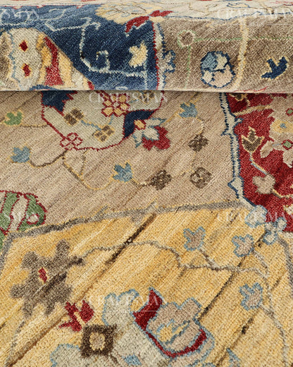 8x10 feet Vintage Hand-Knotted Wool Rug | One-of-a-Kind | Craftsman Rugs