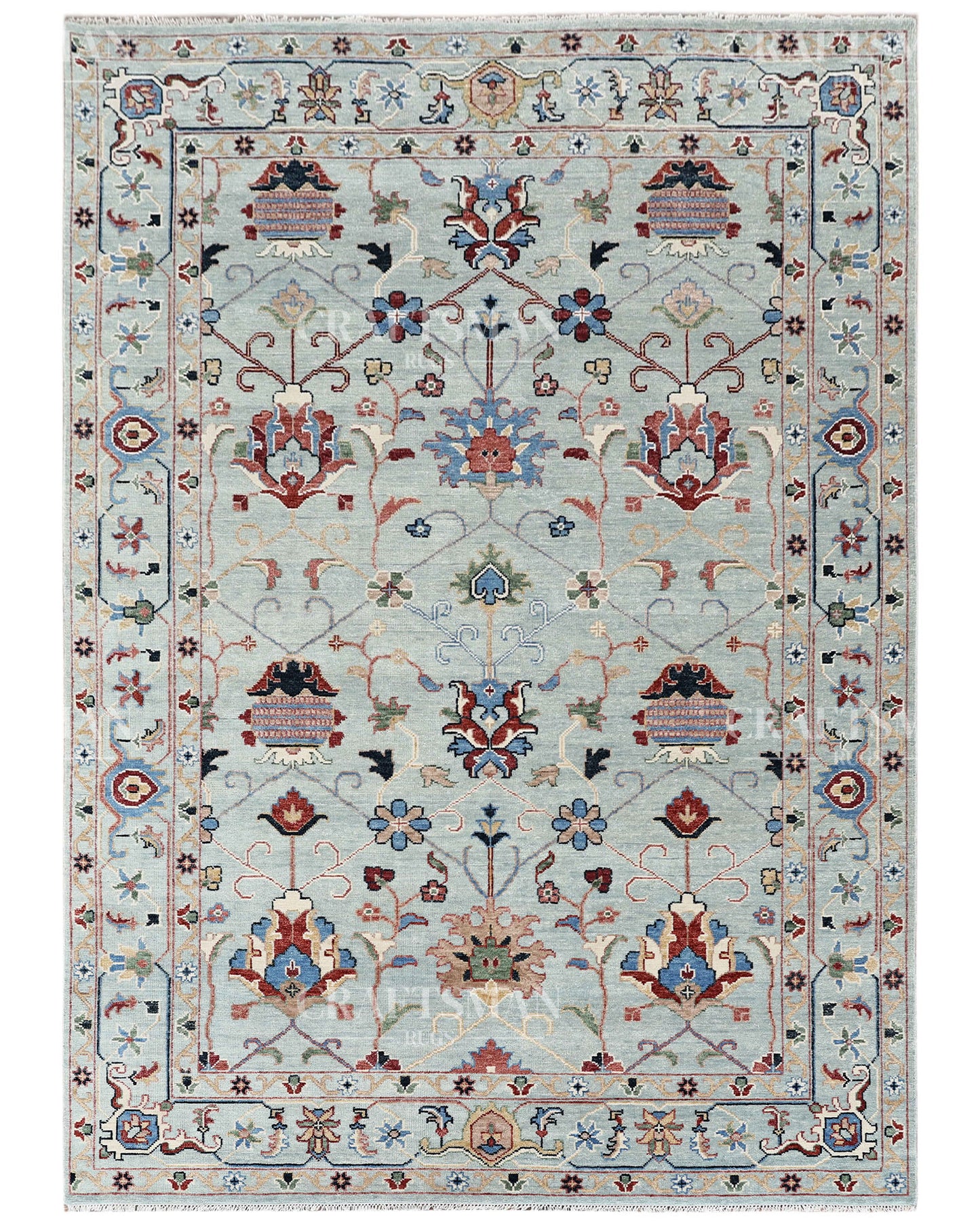Aurelia Oushak-Inspired Hand-Knotted Wool Rug  | Made to Order | Craftsman Rugs Exclusive