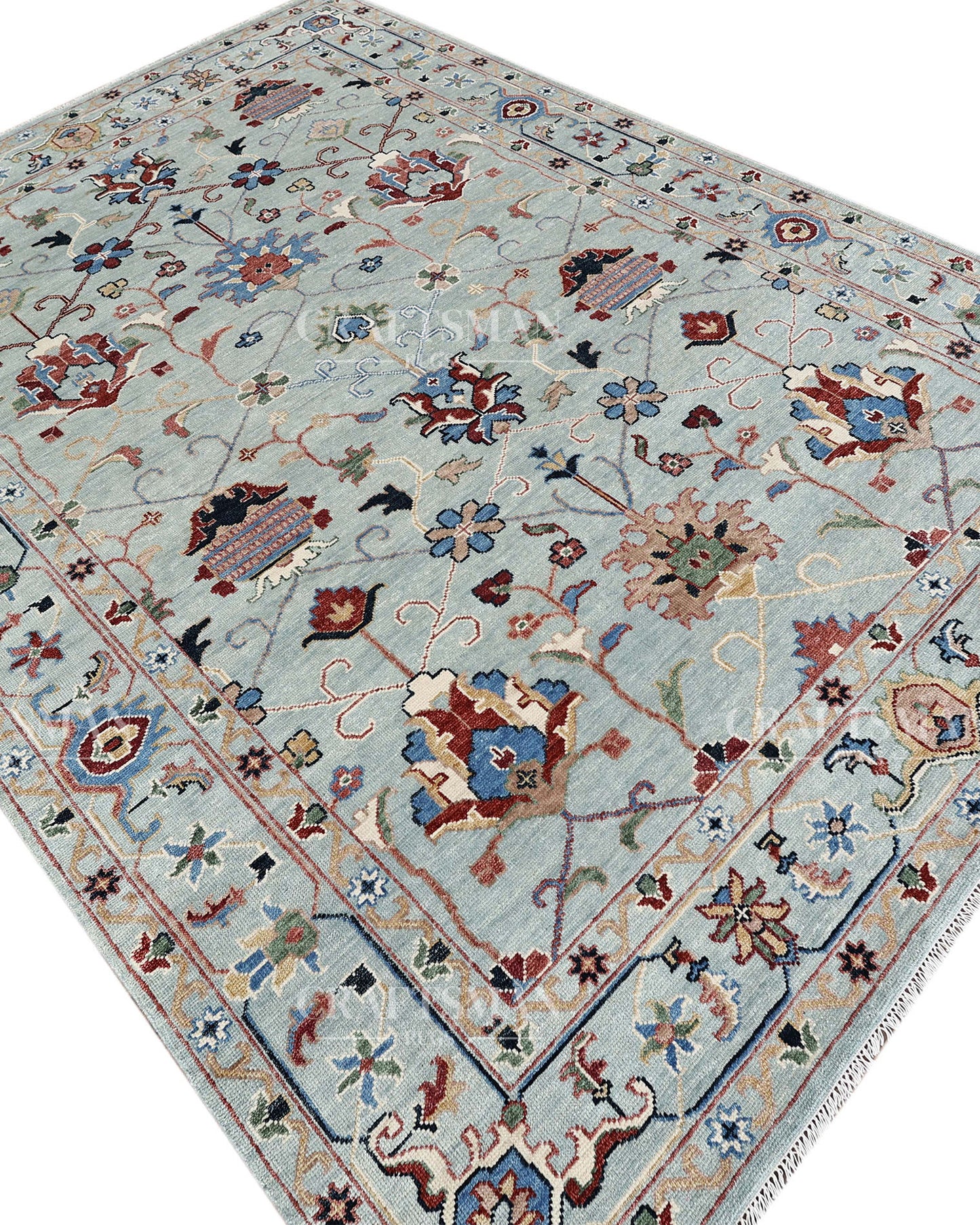 Aurelia Oushak-Inspired Hand-Knotted Wool Rug  | Made to Order | Craftsman Rugs Exclusive