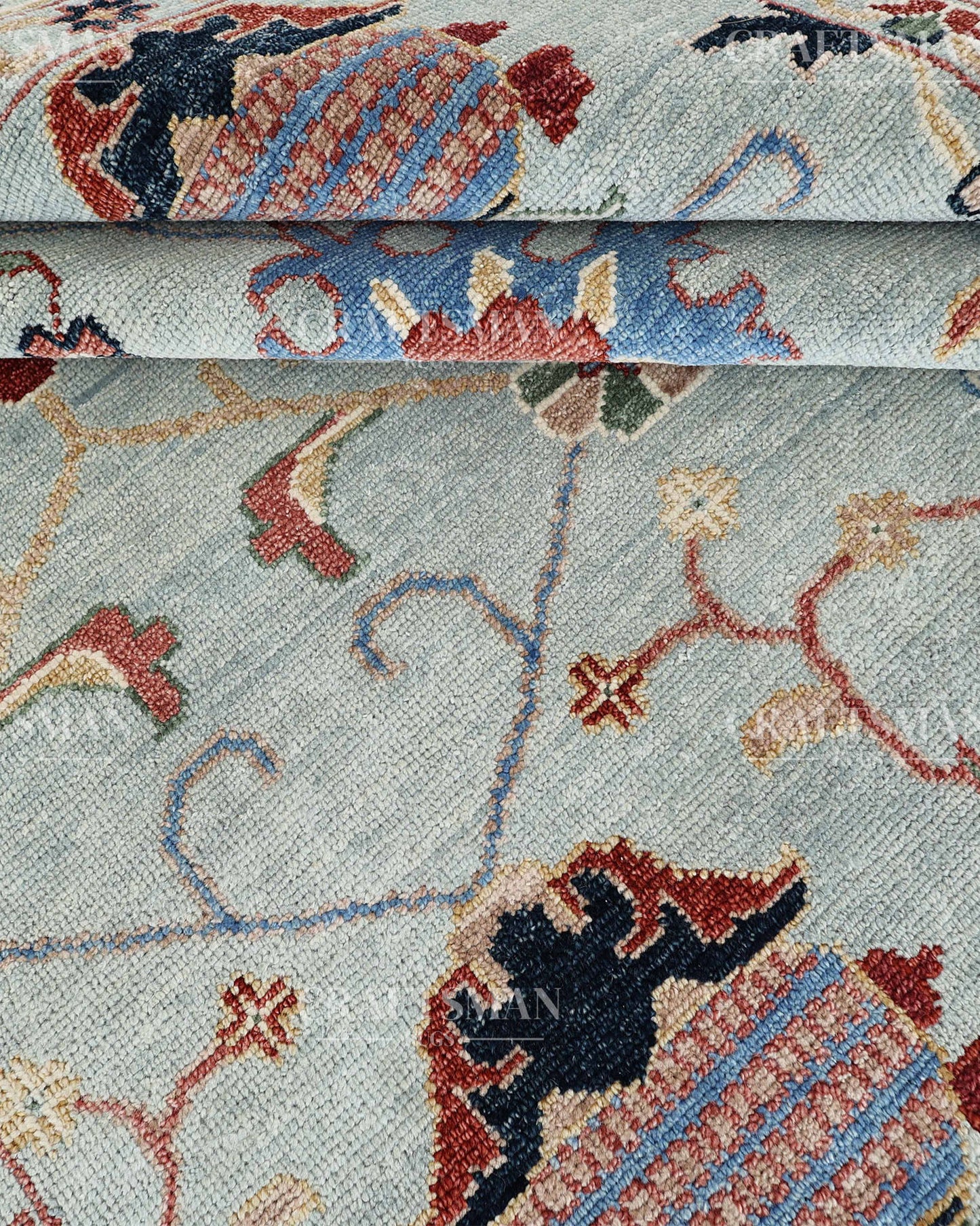 Aurelia Oushak-Inspired Hand-Knotted Wool Rug  | Made to Order | Craftsman Rugs Exclusive