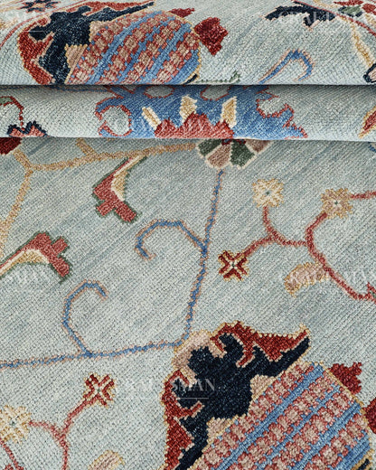 Aurelia Oushak-Inspired Hand-Knotted Wool Rug  | Made to Order | Craftsman Rugs Exclusive