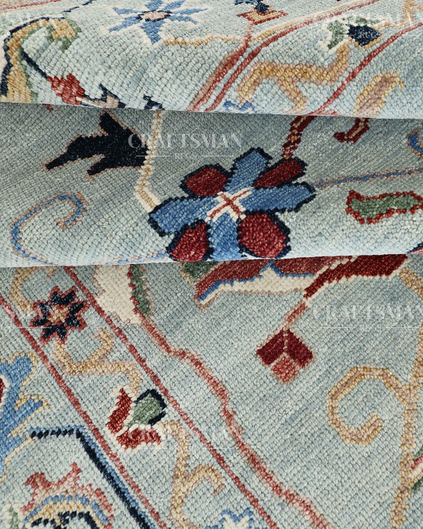 Aurelia Oushak-Inspired Hand-Knotted Wool Rug  | Made to Order | Craftsman Rugs Exclusive