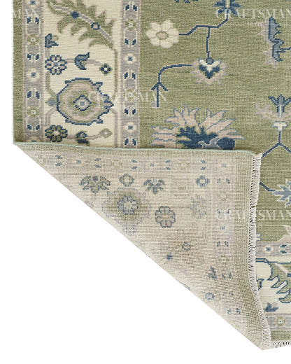 8x10 feet Wool Hand-Knotted Oushak-Inspired Rug | Craftsman Rugs Exclusive