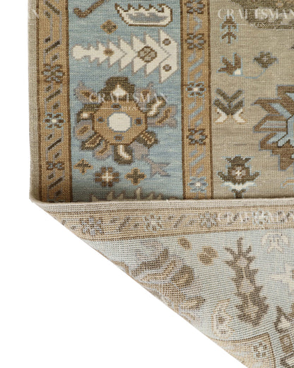 8x10 feet Wool Hand-Knotted Oushak-Inspired Rug | Craftsman Rugs Exclusive