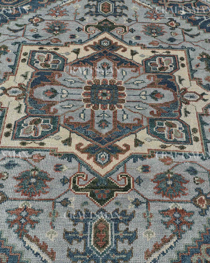 8x10 feet Wool Hand-Knotted Oushak-Inspired Rug | Craftsman Rugs Exclusive