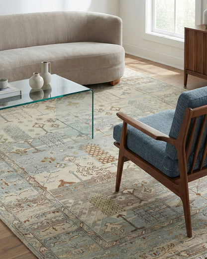 8x10 feet Wool Hand-Knotted Oushak-Inspired Rug | Craftsman Rugs Exclusive