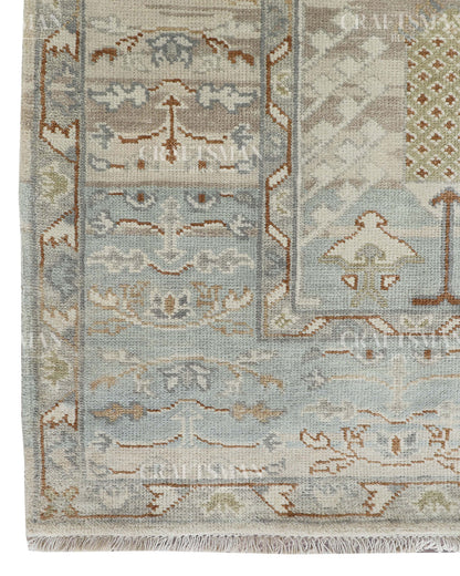 8x10 feet Wool Hand-Knotted Oushak-Inspired Rug | Craftsman Rugs Exclusive