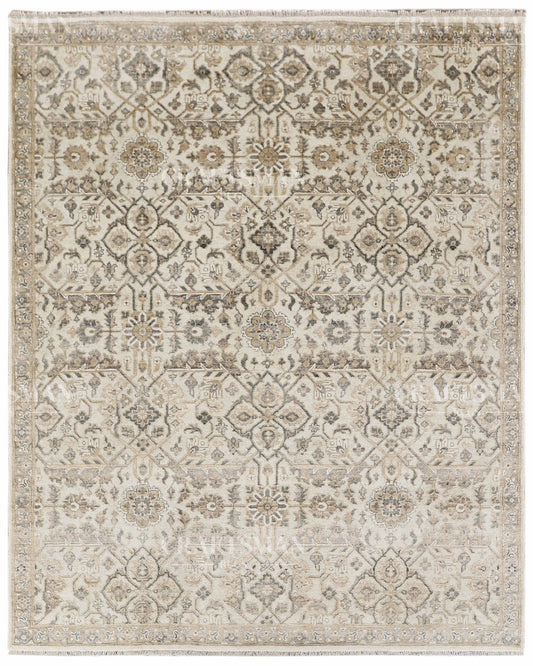 8x10 feet Vintage Hand-Knotted Wool Rug | One-of-a-Kind | Craftsman Rugs