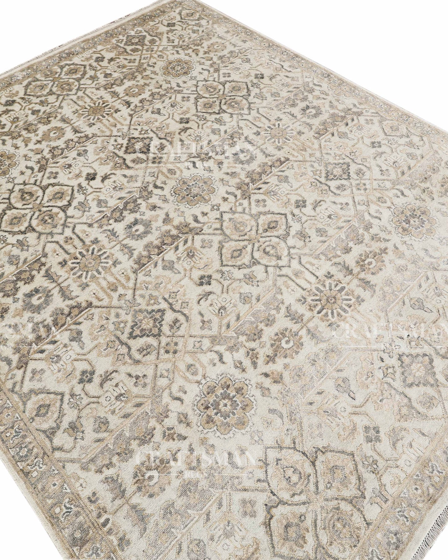 8x10 feet Vintage Hand-Knotted Wool Rug | One-of-a-Kind | Craftsman Rugs