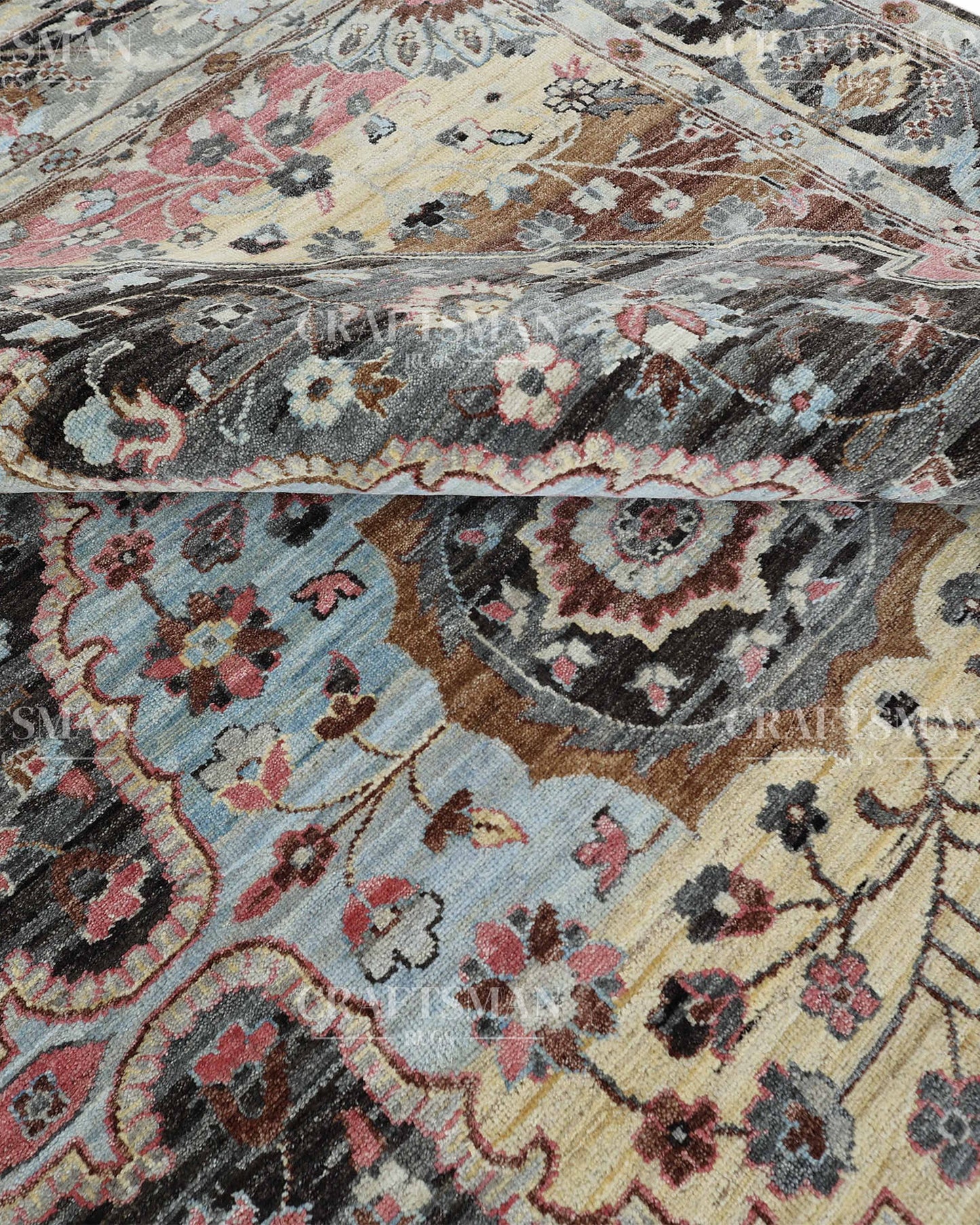 8x10 feet Vintage Hand-Knotted Wool Rug | One-of-a-Kind | Craftsman Rugs