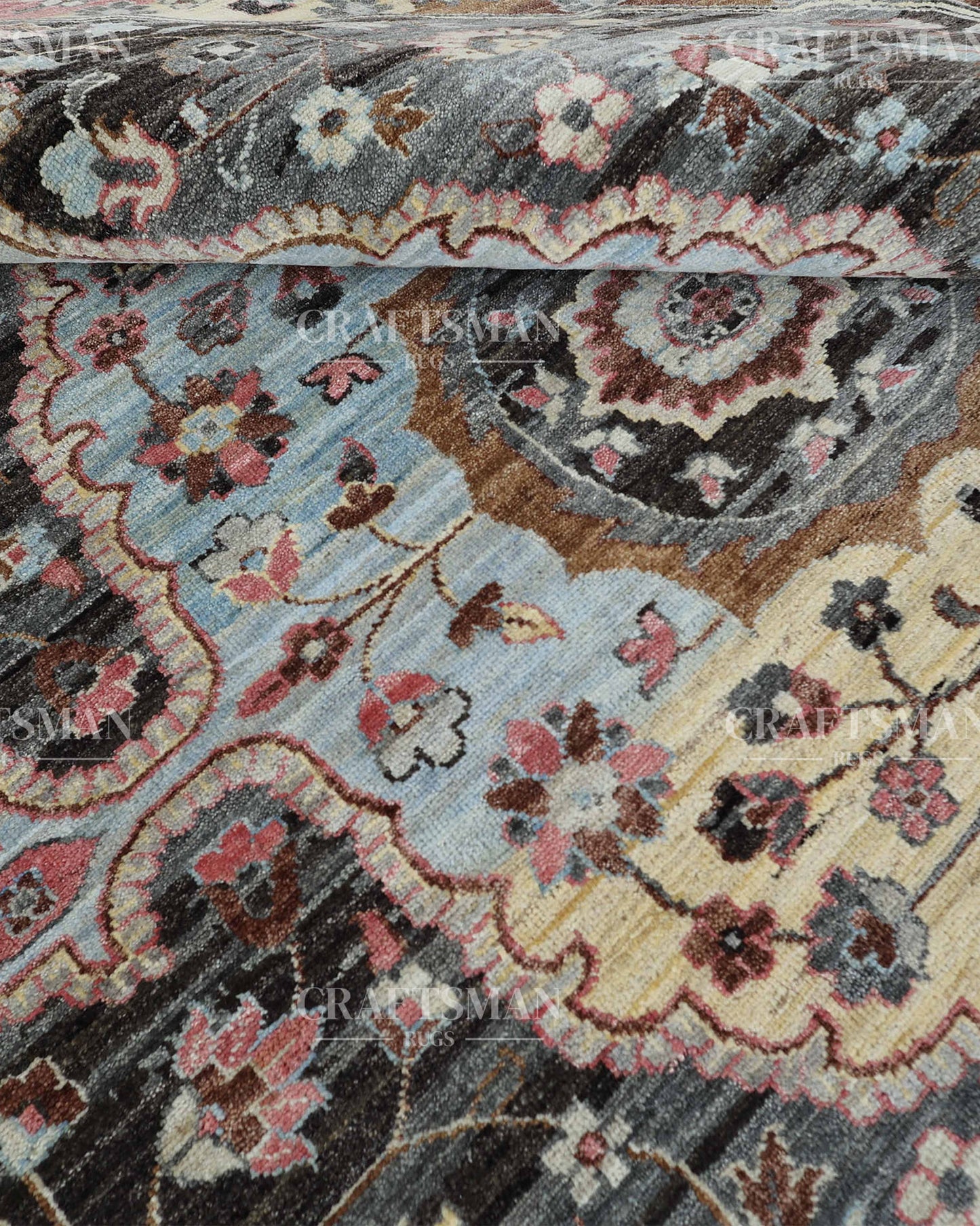 8x10 feet Vintage Hand-Knotted Wool Rug | One-of-a-Kind | Craftsman Rugs