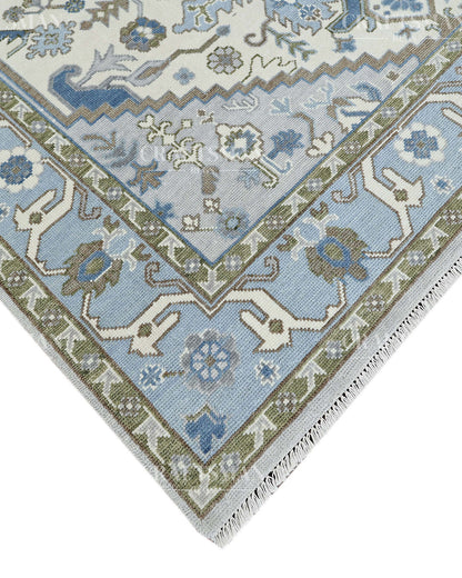 8x10 feet Wool Hand-Knotted Oushak-Inspired Rug | Craftsman Rugs Exclusive