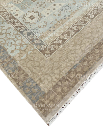 8x10 feet Wool Hand-Knotted Oushak-Inspired Rug | Craftsman Rugs Exclusive