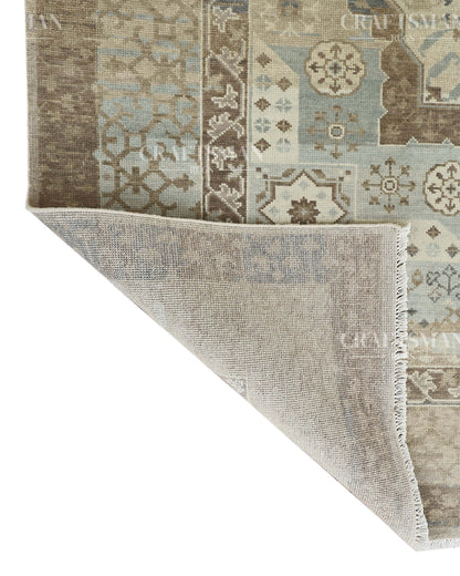 8x10 feet Wool Hand-Knotted Oushak-Inspired Rug | Craftsman Rugs Exclusive