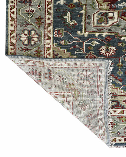 8x10 feet Wool Hand-Knotted Oushak-Inspired Rug | Craftsman Rugs Exclusive