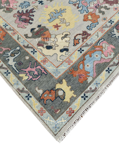 8x10 feet Wool Hand-Knotted Oushak-Inspired Rug | Craftsman Rugs Exclusive