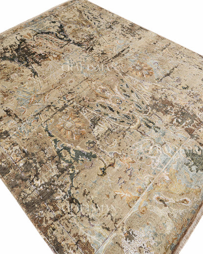 8x10 feet Vintage Hand-Knotted Wool Rug | One-of-a-Kind | Craftsman Rugs