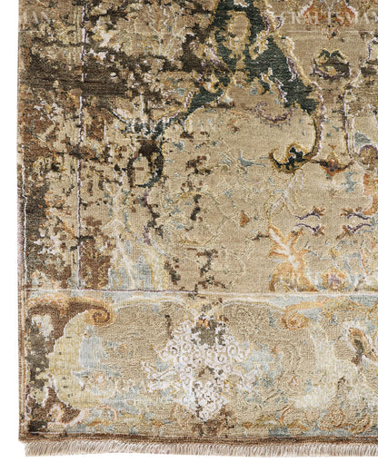 8x10 feet Vintage Hand-Knotted Wool Rug | One-of-a-Kind | Craftsman Rugs