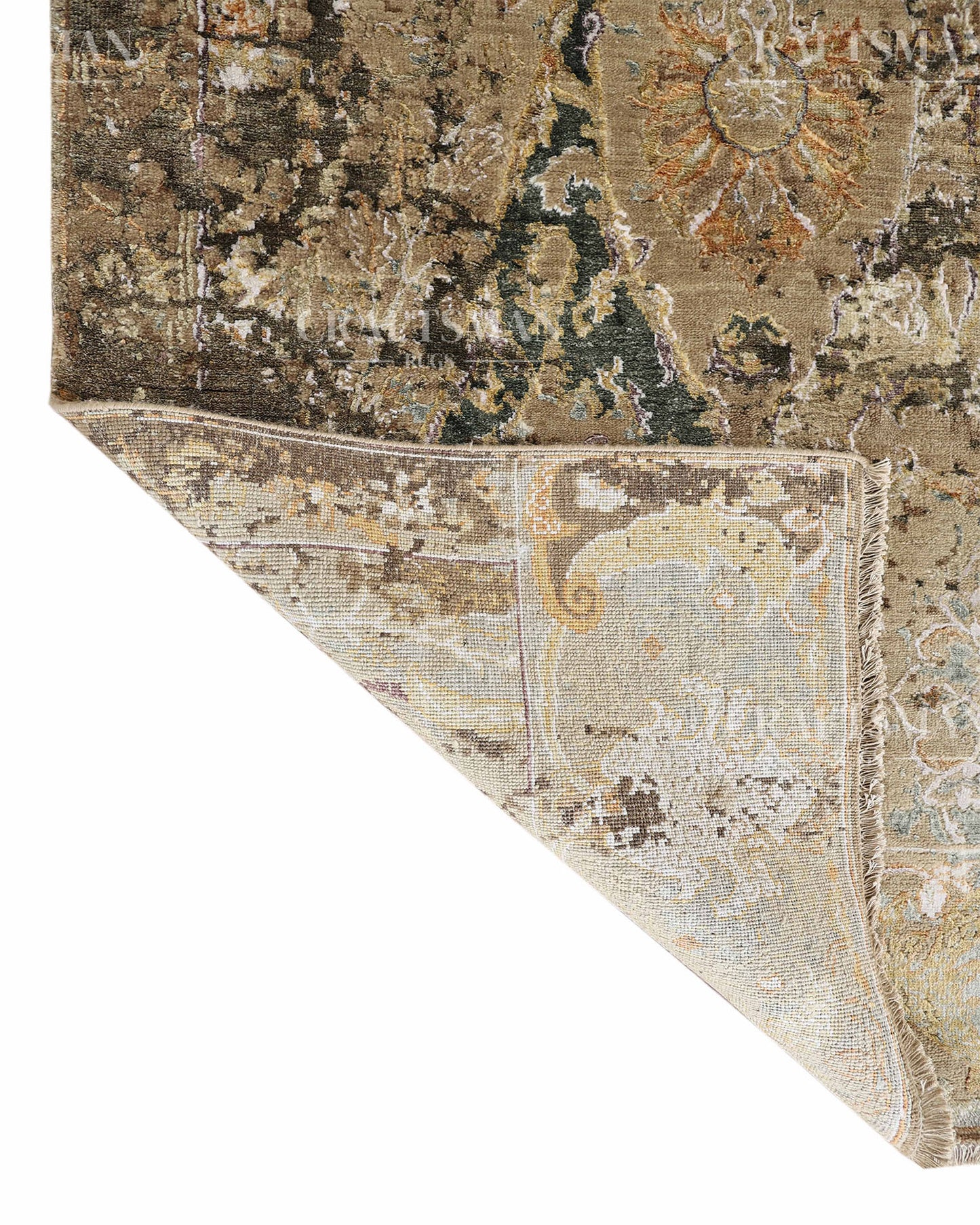 8x10 feet Vintage Hand-Knotted Wool Rug | One-of-a-Kind | Craftsman Rugs