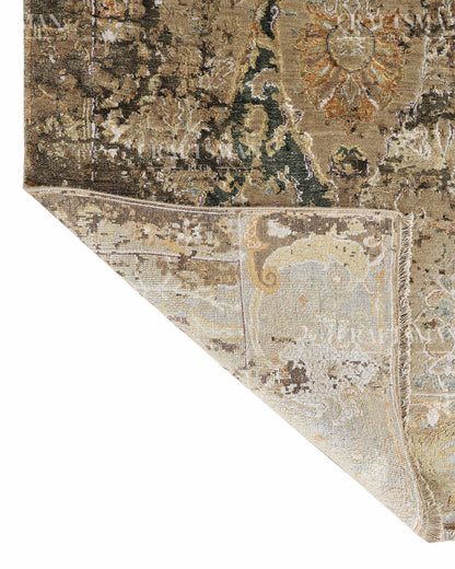 8x10 feet Vintage Hand-Knotted Wool Rug | One-of-a-Kind | Craftsman Rugs