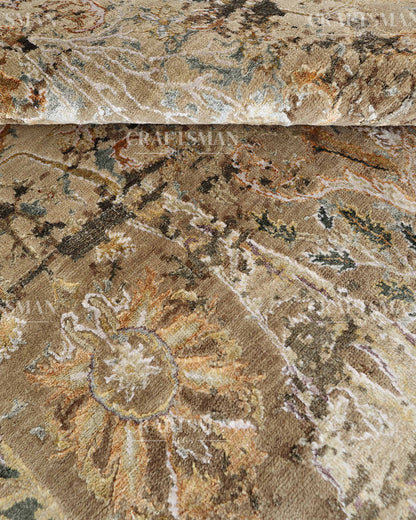 8x10 feet Vintage Hand-Knotted Wool Rug | One-of-a-Kind | Craftsman Rugs