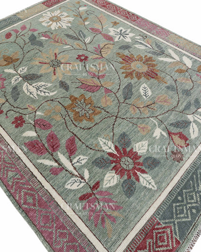 8x10 feet Wool Hand-Knotted Oushak-Inspired Rug | Craftsman Rugs Exclusive