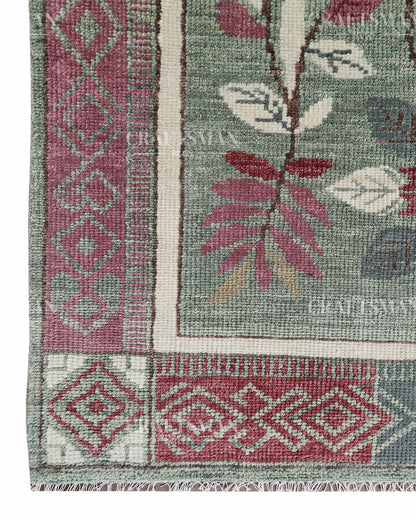 8x10 feet Wool Hand-Knotted Oushak-Inspired Rug | Craftsman Rugs Exclusive