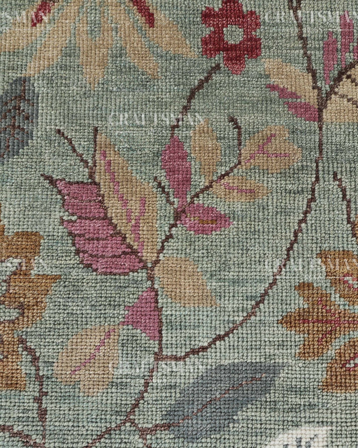 8x10 feet Wool Hand-Knotted Oushak-Inspired Rug | Craftsman Rugs Exclusive