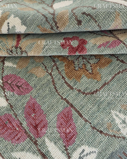 8x10 feet Wool Hand-Knotted Oushak-Inspired Rug | Craftsman Rugs Exclusive