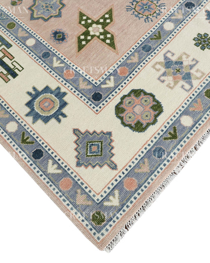 8x10 feet Wool Hand-Knotted Oushak-Inspired Rug | Craftsman Rugs Exclusive