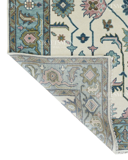 8x10 feet Wool Hand-Knotted Oushak-Inspired Rug | Craftsman Rugs Exclusive