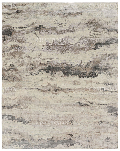 8x10 feet Wool Hand-Knotted Oushak-Inspired Rug | Craftsman Rugs Exclusive