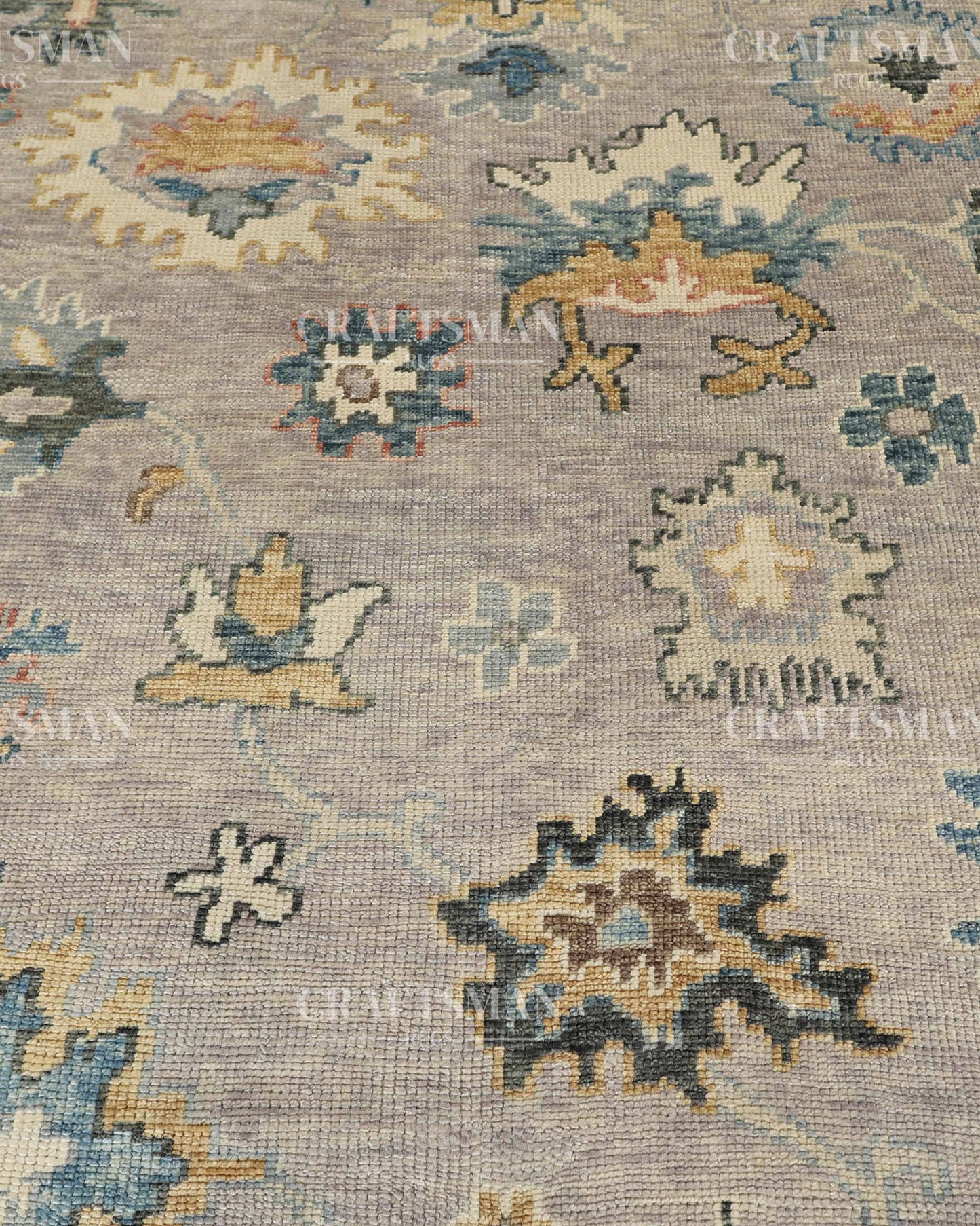 8x10 feet Wool Hand-Knotted Oushak-Inspired Rug | Craftsman Rugs Exclusive