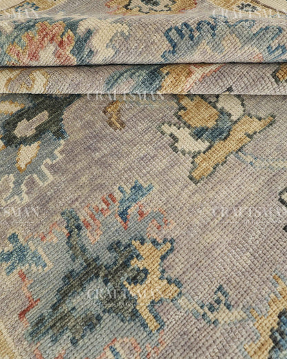 8x10 feet Wool Hand-Knotted Oushak-Inspired Rug | Craftsman Rugs Exclusive