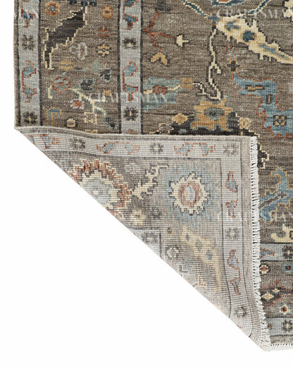 8x10 feet Wool Hand-Knotted Oushak-Inspired Rug | Craftsman Rugs Exclusive