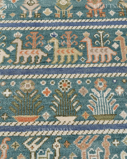 8x10 feet Wool Hand-Knotted Oushak-Inspired Rug | Craftsman Rugs Exclusive