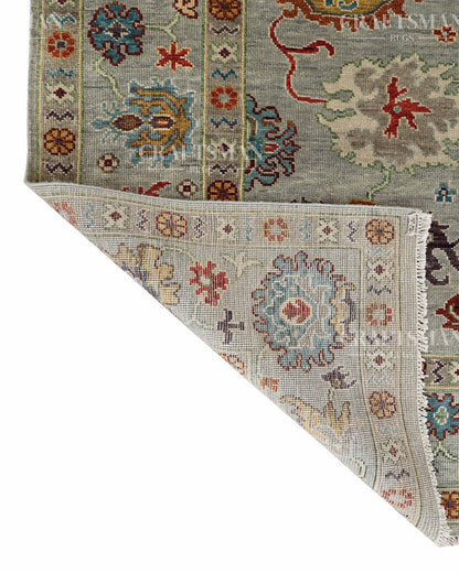 8x10 feet Wool Hand-Knotted Oushak-Inspired Rug | Craftsman Rugs Exclusive