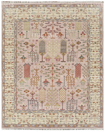 8x10 feet Wool Hand-Knotted Oushak-Inspired Rug | Craftsman Rugs Exclusive