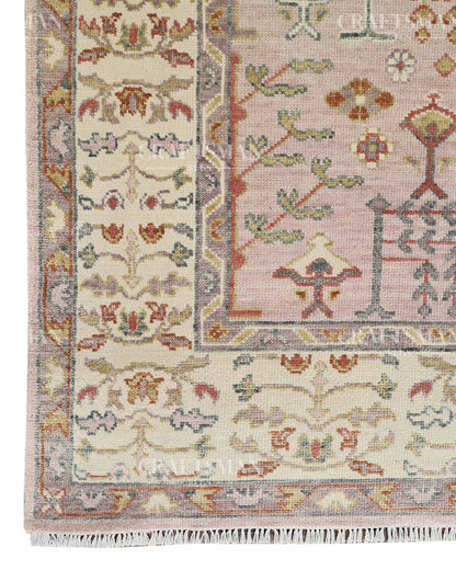 8x10 feet Wool Hand-Knotted Oushak-Inspired Rug | Craftsman Rugs Exclusive