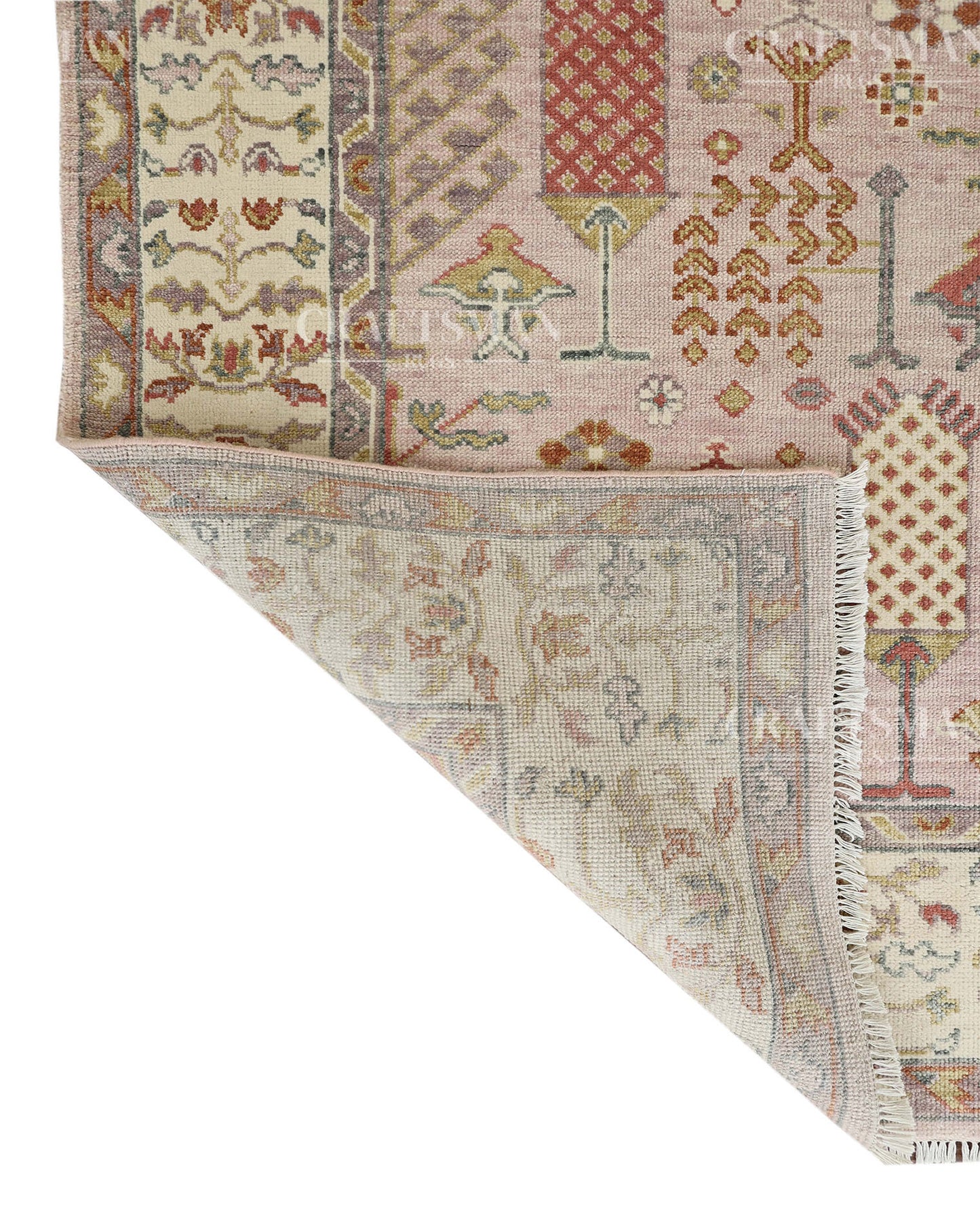 8x10 feet Wool Hand-Knotted Oushak-Inspired Rug | Craftsman Rugs Exclusive