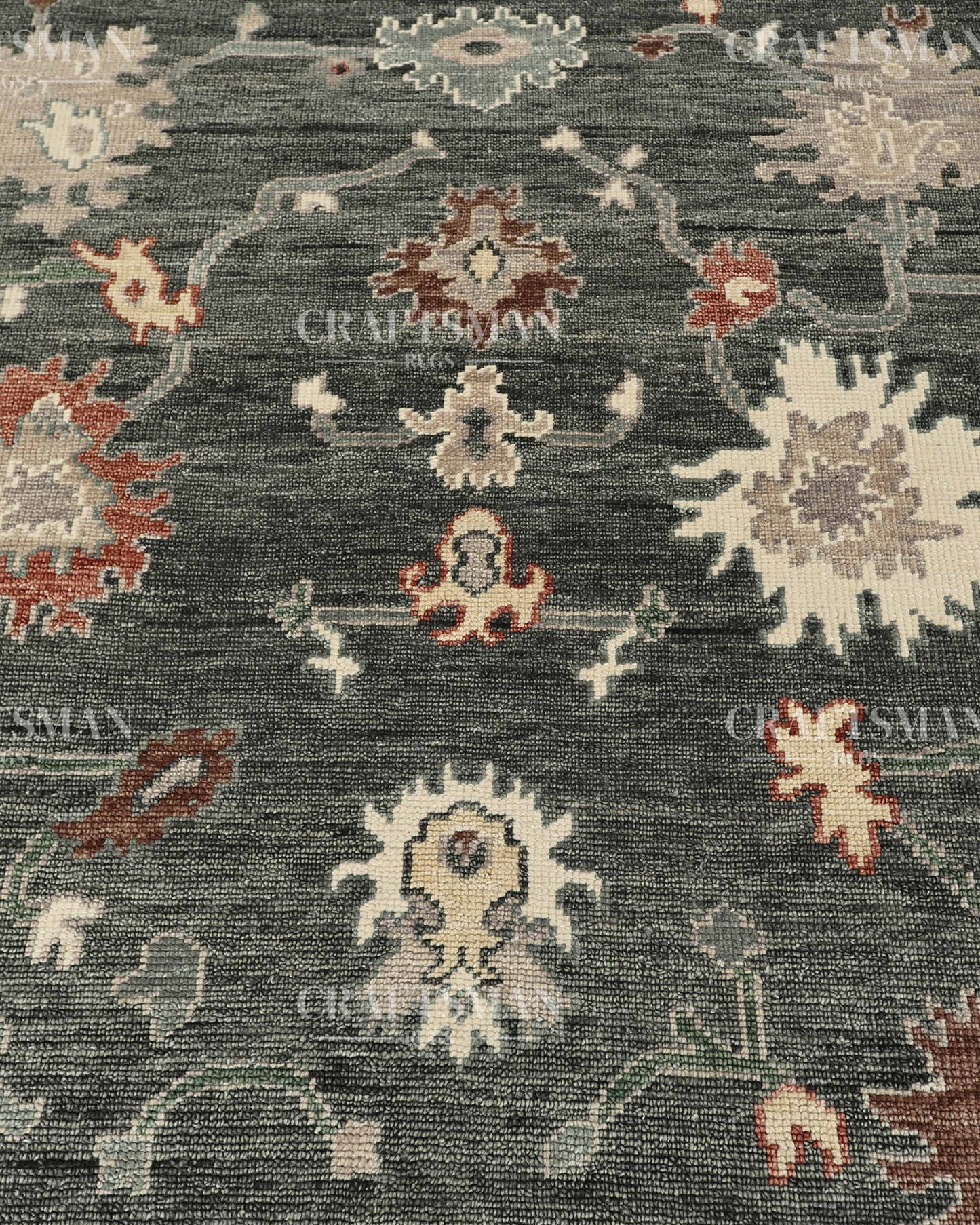 8x10 feet Wool Hand-Knotted Oushak-Inspired Rug | Craftsman Rugs Exclusive